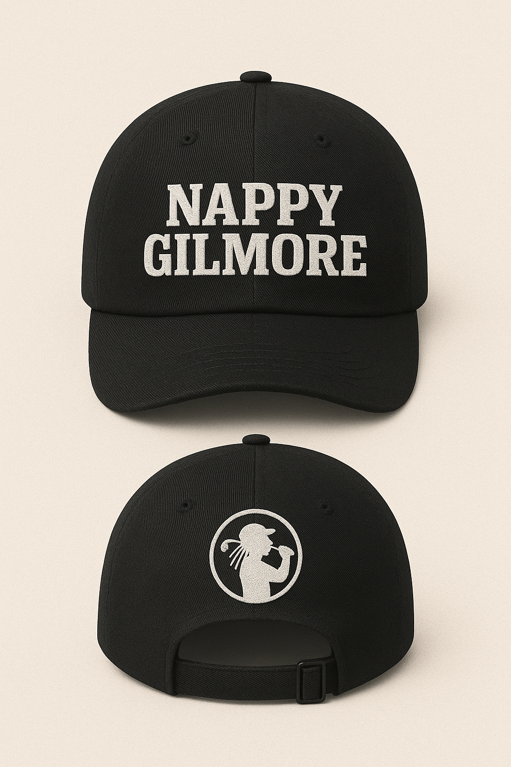 Nappy Gilmore Classic Logo Cap – Black